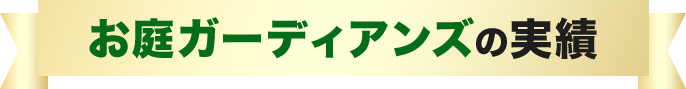 お庭ガーディアンズの実績